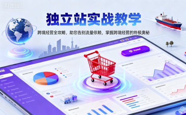 独立站实战教学,跨境经营全攻略,助您告别流量依赖,掌握跨境经营的终极奥-想要创业网