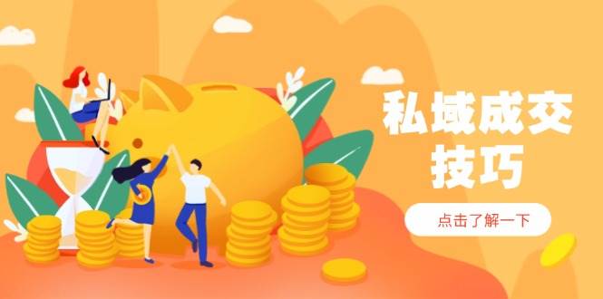 （14566期）私域成交技巧，帮你从入门到精通，破解四大痛点，快速变现，轻松收钱-想要创业网