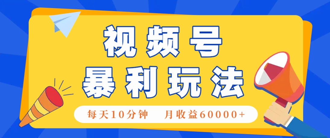 视频号AI赚钱法，每天只需10分钟，月入6万+！（超详细拆解）-想要创业网