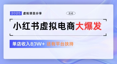 小红书虚拟电商项目，平台大力免费流量扶持，低门槛1拖3玩法-想要创业网