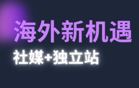2025出海新机遇(社媒+独立站)，海外新机遇，实现独立站的高效运营与出海-想要创业网