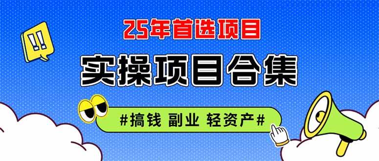 （14767期）2025实操项目合集 挂机类型 直播类型 轻资产创业类型 课程分享各项目介…-想要创业网