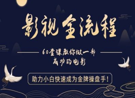 【影视全流程】教你做一部成功的电影，助力小白快速成为金牌操盘手-想要创业网