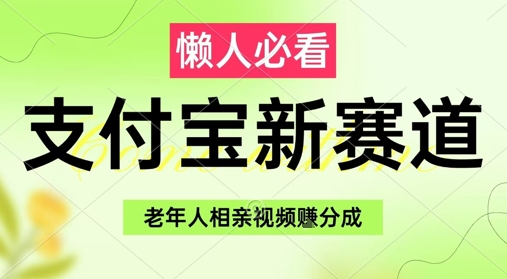 支付宝新赛道，利用老年人相亲视频，挣分成收益，轻松月入过W，操作简单-想要创业网