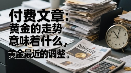 付费文章：黄金的走势意味着什么，如何看待黄金最近的调整-想要创业网