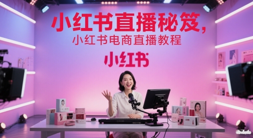 小红书直播秘笈，小红书电商直播教程-想要创业网