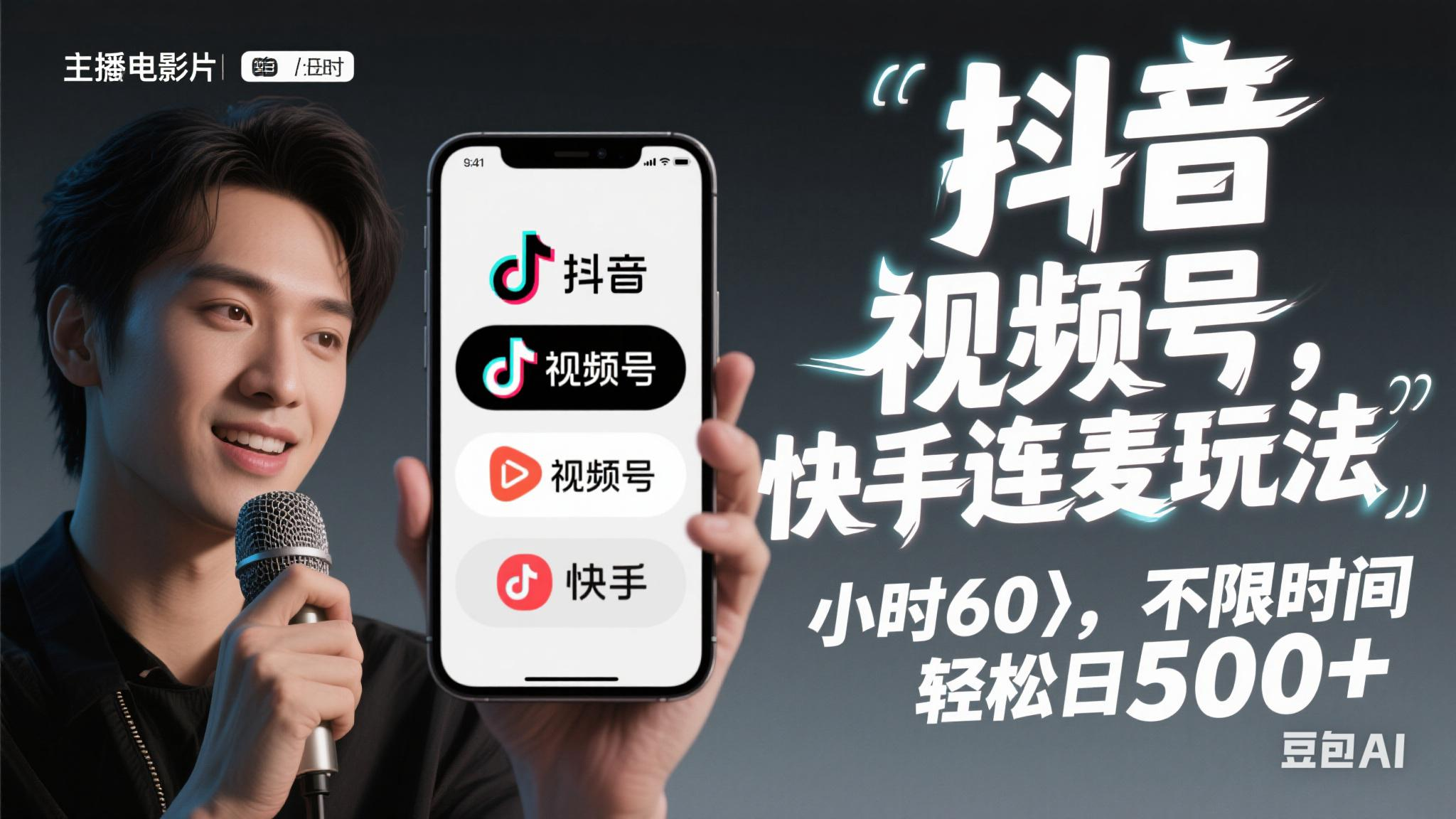（14899期）抖音，快手，视频号无脑连麦玩法！快速入门，单日稳冲1000+-想要创业网
