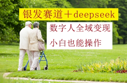 银发赛道+deepseek数字人全域变现，小白也能操作-想要创业网