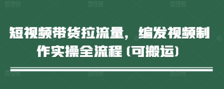 短视频带货拉流量，编发视频制作实操全流程(可搬运)-想要创业网