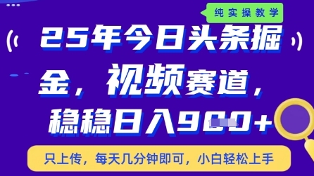 今日头条视频赛道最新玩法，每天十分钟，保底日入9张+【揭秘】-想要创业网