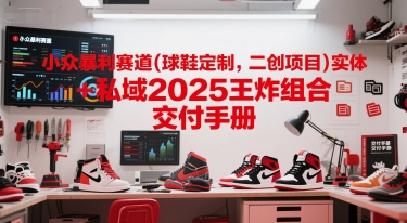 小众暴利赛道(球鞋定制，二创项目)实体+私域2025王炸组合 ?交付手册-想要创业网