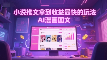 小说推文拿到收益最快的玩法，AI漫画图文-想要创业网