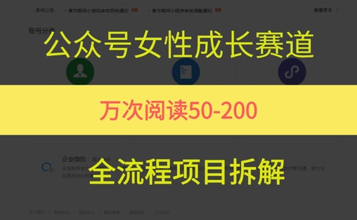公众号女性赛道，最近爆火系列，条条作品阅读量10w+-想要创业网