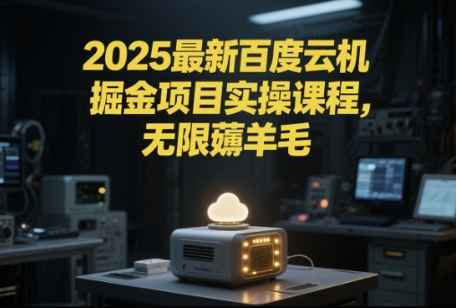2025最新百度云机掘金项目实操课程单窗口保底5-10元月收益单窗口150+【揭秘】-想要创业网