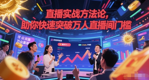 直播实战方法论，助你快速突破万人直播间门槛-想要创业网