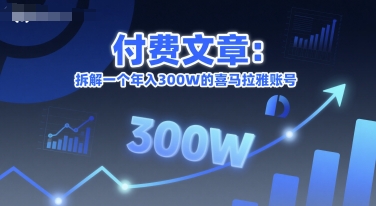 付费文章：拆解一个年入300W的喜马拉雅账号-想要创业网