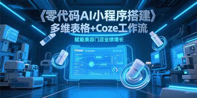 （15239期）零代码AI小程序搭建，多维表格+Coze工作流，赋能美容门店业绩增长-想要创业网