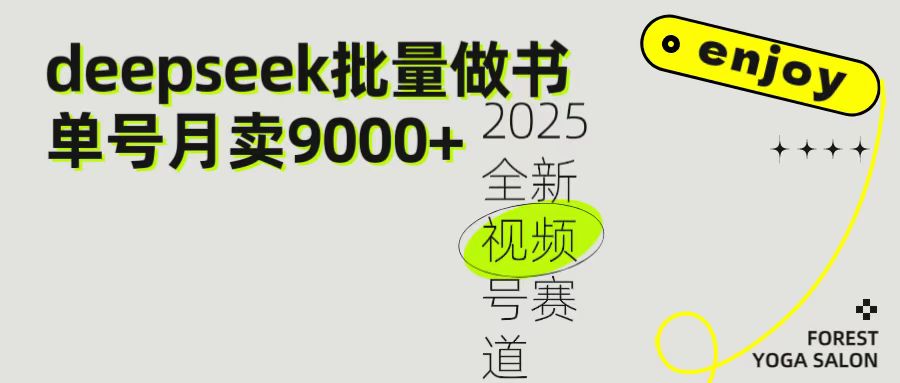 2025最新视频号项目 如何用Deepseek快速批量制作书单号 日入1000＋-想要创业网
