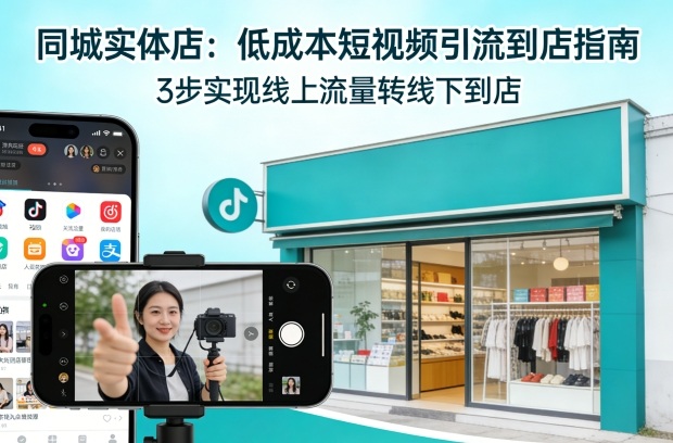 同城实体店,如何低成本把客户从短视频带到线下门店-想要创业