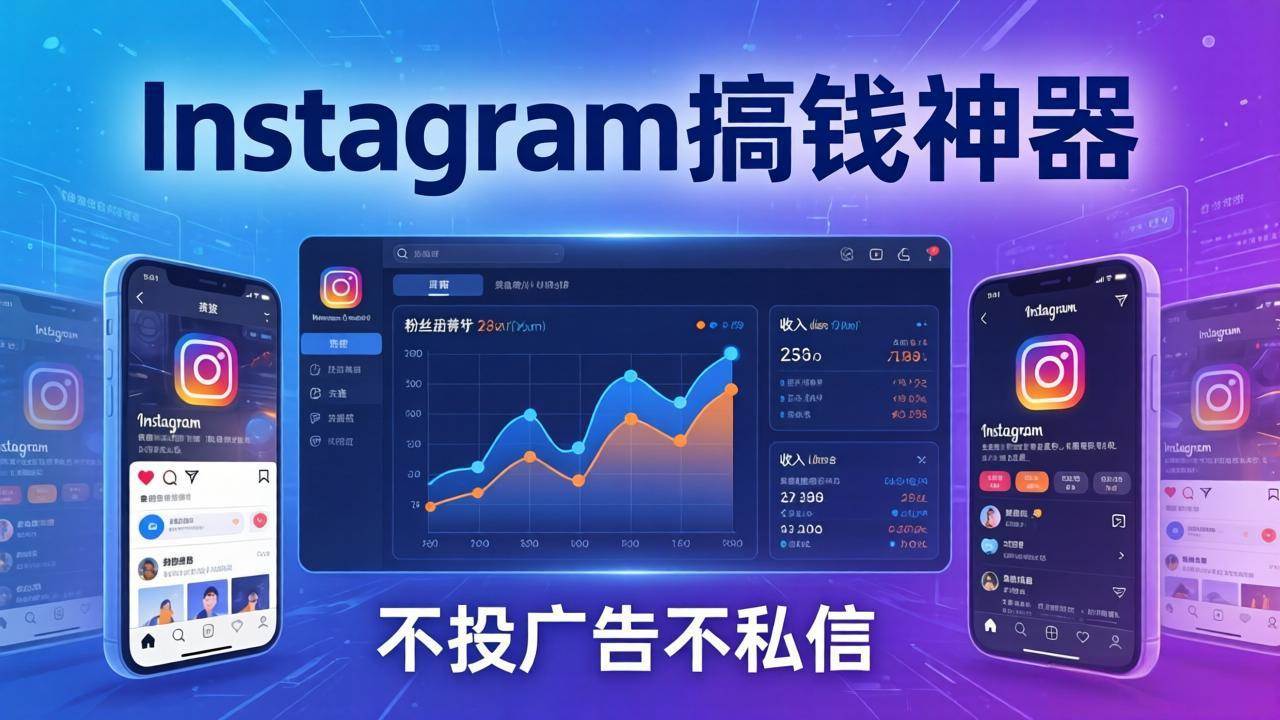 (17731期)Instagram搞钱神器:月涨6万粉+月入5万刀,不投广告不私信,靠算法+低价产品-想要创业