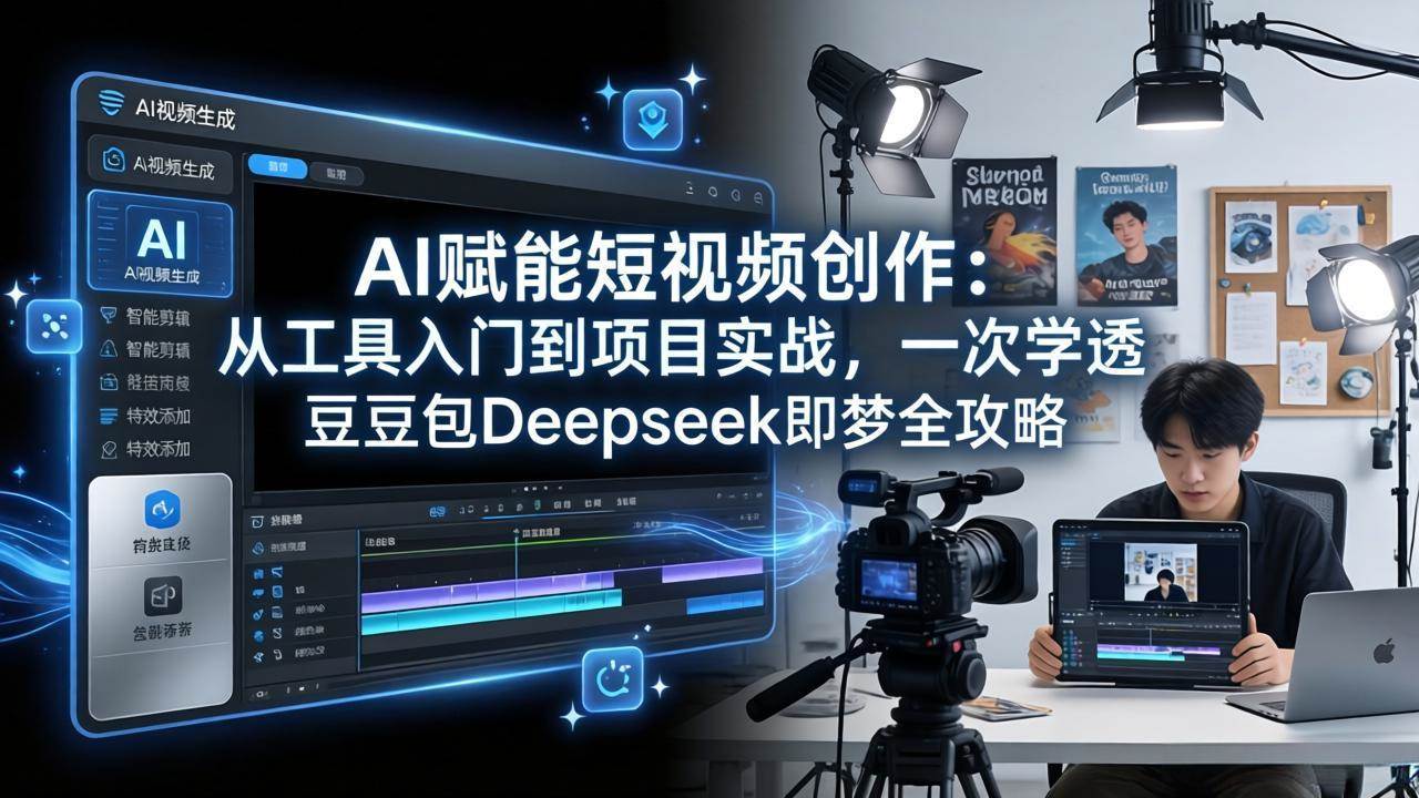 (17762期)AI赋能短视频创作:从工具入门到项目实战,一次学透豆包Deepseek即梦全攻略-想要创业