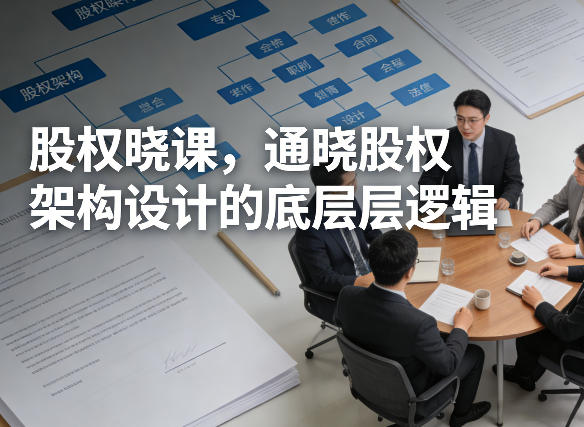 股权晓课,通晓股权架构设计的底层逻辑-想要创业