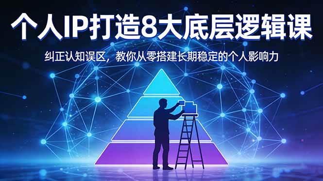 (17811期)付费文章:个人IP打造8大底层逻辑课:纠正认知误区,教你从零搭建长期稳定的个人影响力-想要创业