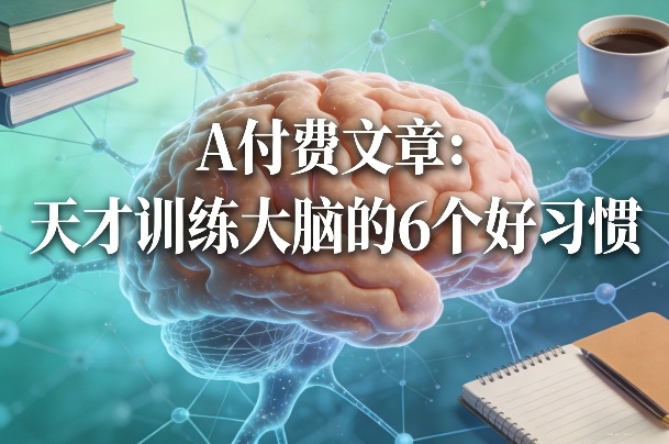 付费文章:天才训练大脑的6个好习惯-想要创业