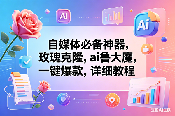 (18273期)玫瑰克隆神器,一键爆款工具,自媒体必备,60多个功能的教程-想要创业