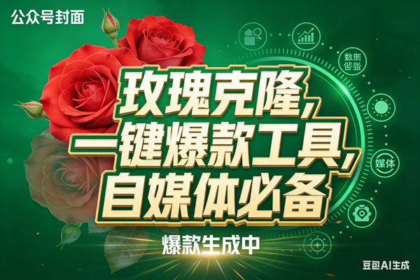(17813期)玫瑰克隆,ai鲁大魔工具,自媒体必备神器,一键爆款,详细教程。-想要创业