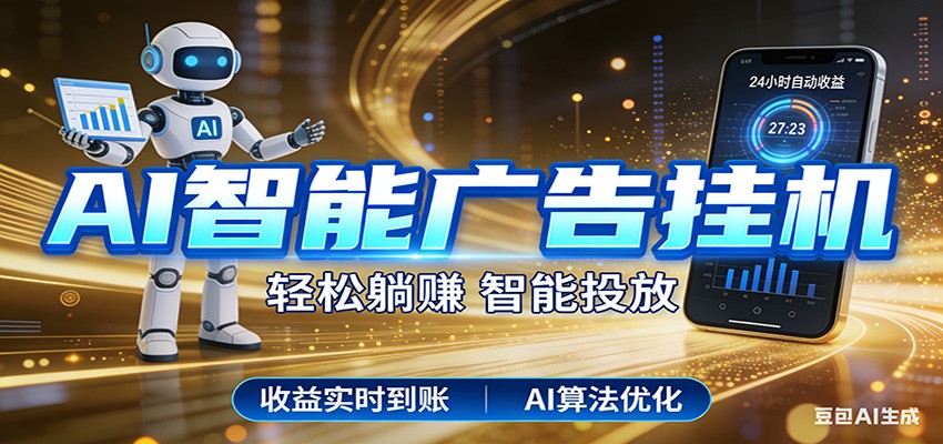 智能广告挂机新时代,利用碎片化时间实现稳定被动收益,AI帮你持续盈利-想要创业