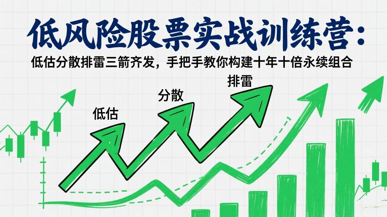 (17487期)低风险股票实战训练营:低估分散排雷三箭齐发,手把手教你构建十年十倍永续组合 (17487期)低风险股票实战训练营:低估分散排雷三箭齐发,手把手教你构建十年十倍永续组合