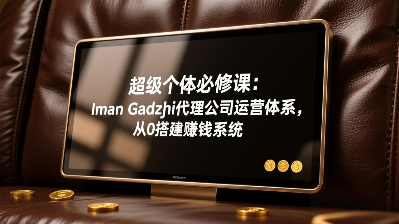 超级个体必修课:Iman Gadzhi代理公司运营体系,从0搭建赚钱系统-想要创业