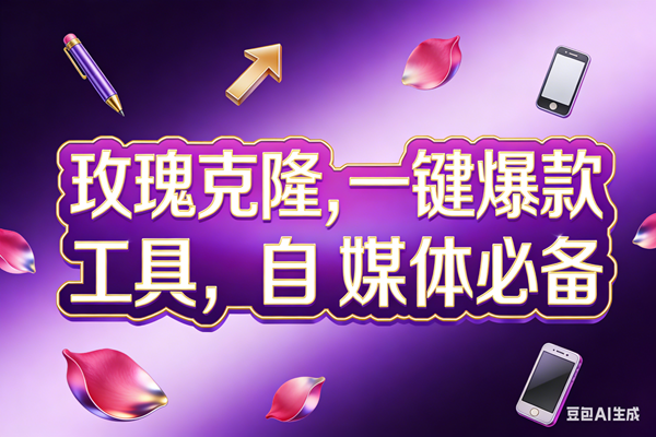 (17695期)玫瑰克隆工具,ai鲁大魔,自媒体必备神器,一键爆款,详细教程。-想要创业