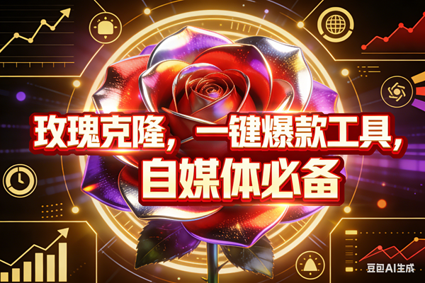 (17792期)玫瑰克隆,ai鲁大魔工具,自媒体必备神器,一键爆款,详细教程。-想要创业