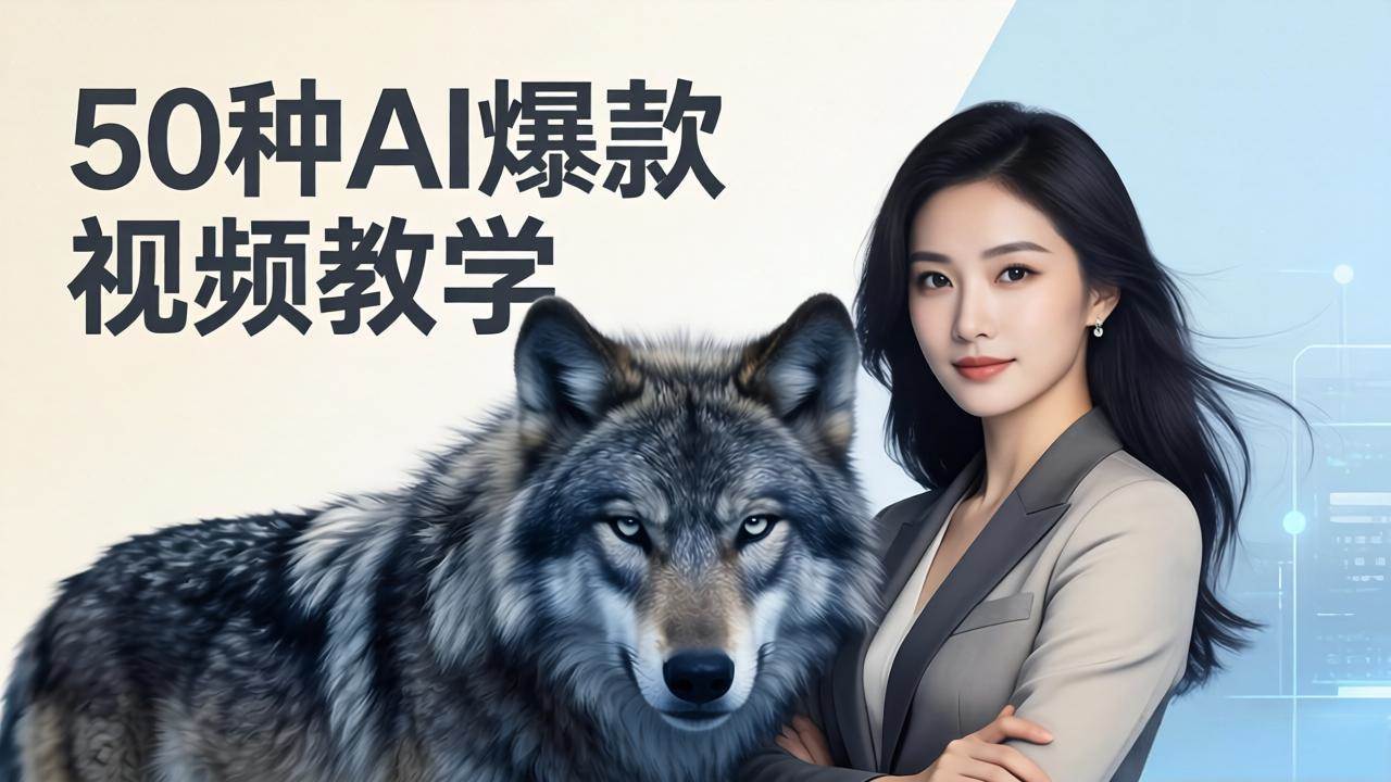 (17815期)50种AI爆款视频教学:影视级古诗词+治愈萌宠+山海经蛟龙,高阶宝典商业落地-想要创业