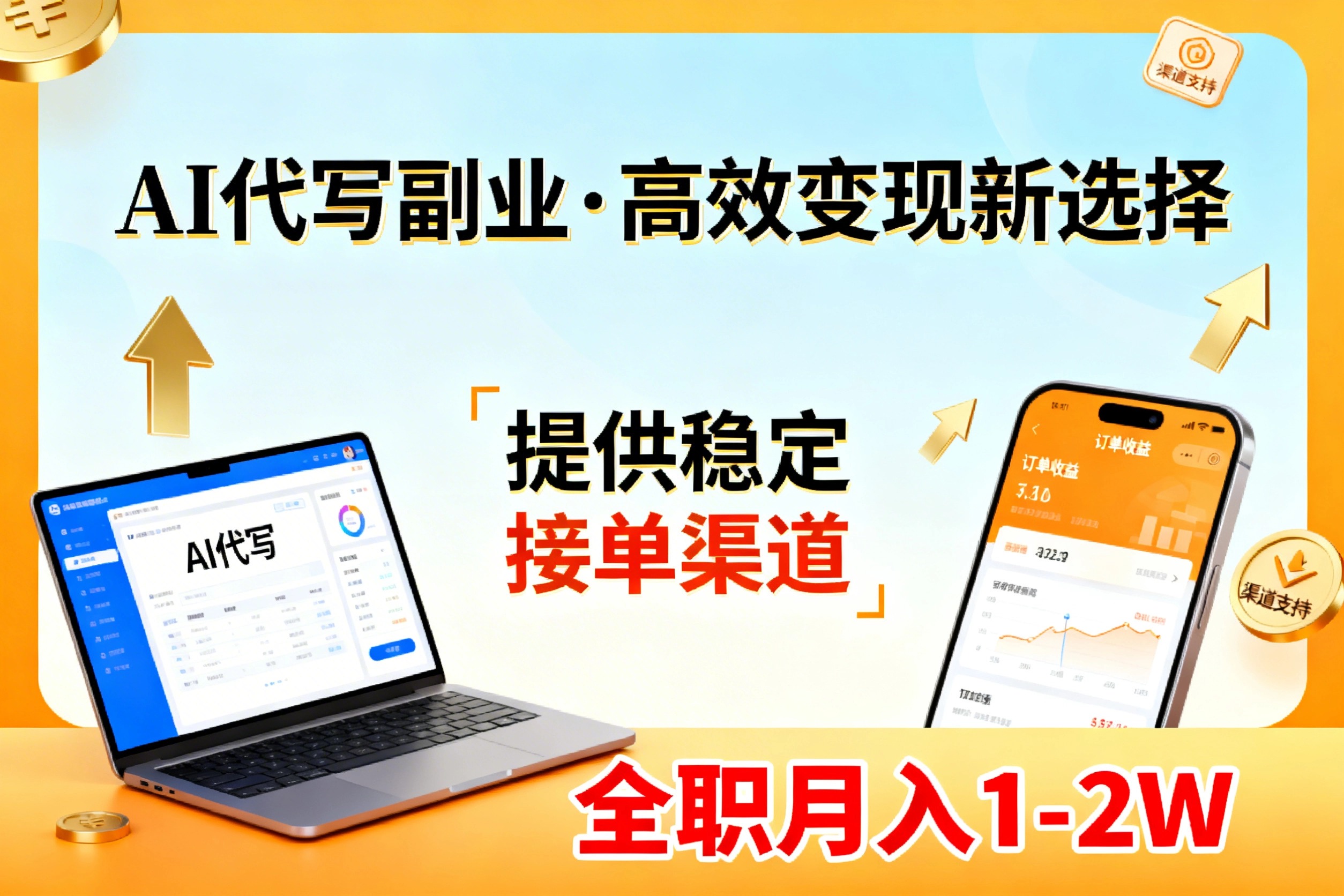 AI代写副业,高效变现,提供渠道,永不失业副业兼职 全职月入1-2W【SOP手册】 AI代写副业,高效变现,提供渠道,永不失业副业兼职 全职月入1-2W【SOP手册】